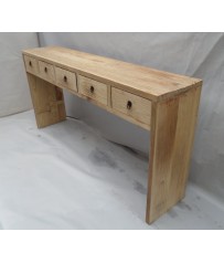 Reclaimed 5 Drawer Hall Table